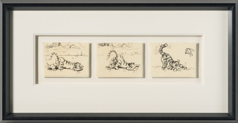 VIN ORI POR 29012 3 Board Disney Storyboard Set 1 (from  Winnie The Pooh And Tigger Too , 1974) 30 