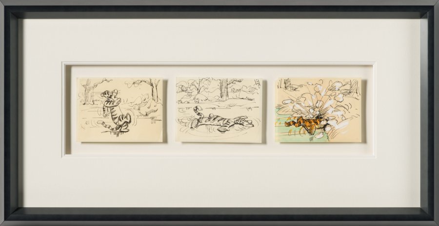 VIN ORI POR 29013 3 Board Disney Storyboard Set 2 (from  Winnie The Pooh And Tigger Too , 1974) 30 