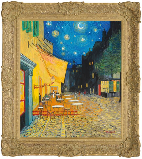 Starry Night With Café Terrace, Place Du Forum | John Myatt | Castle ...