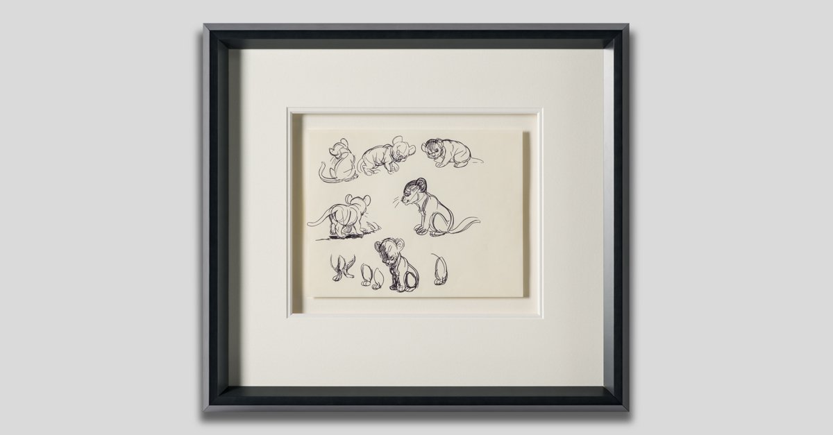 Simba (1) Storyboard | Disney Vintage | Castle Fine Art