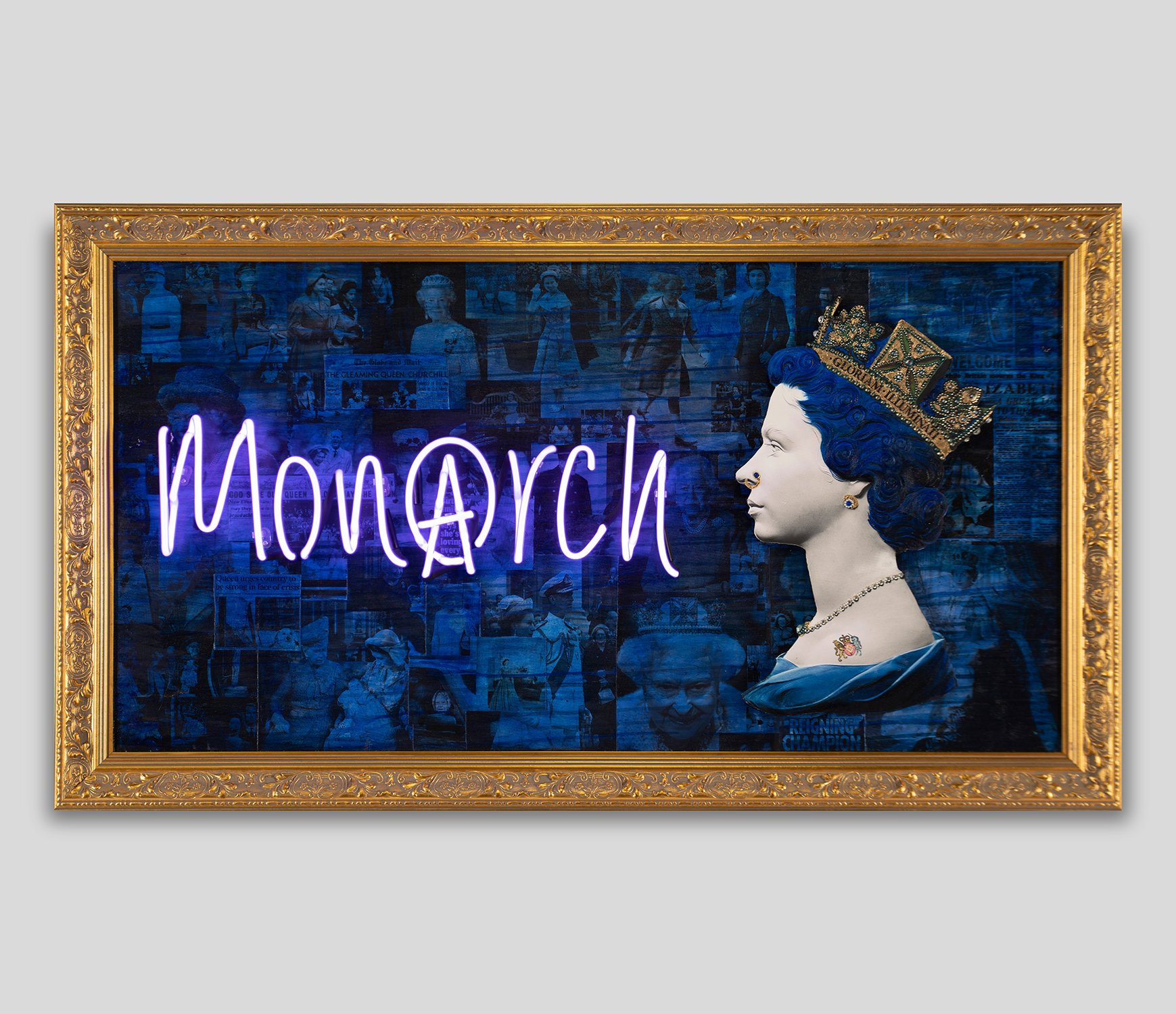 Monarch 217 Illuminati Neon Castle Fine Art