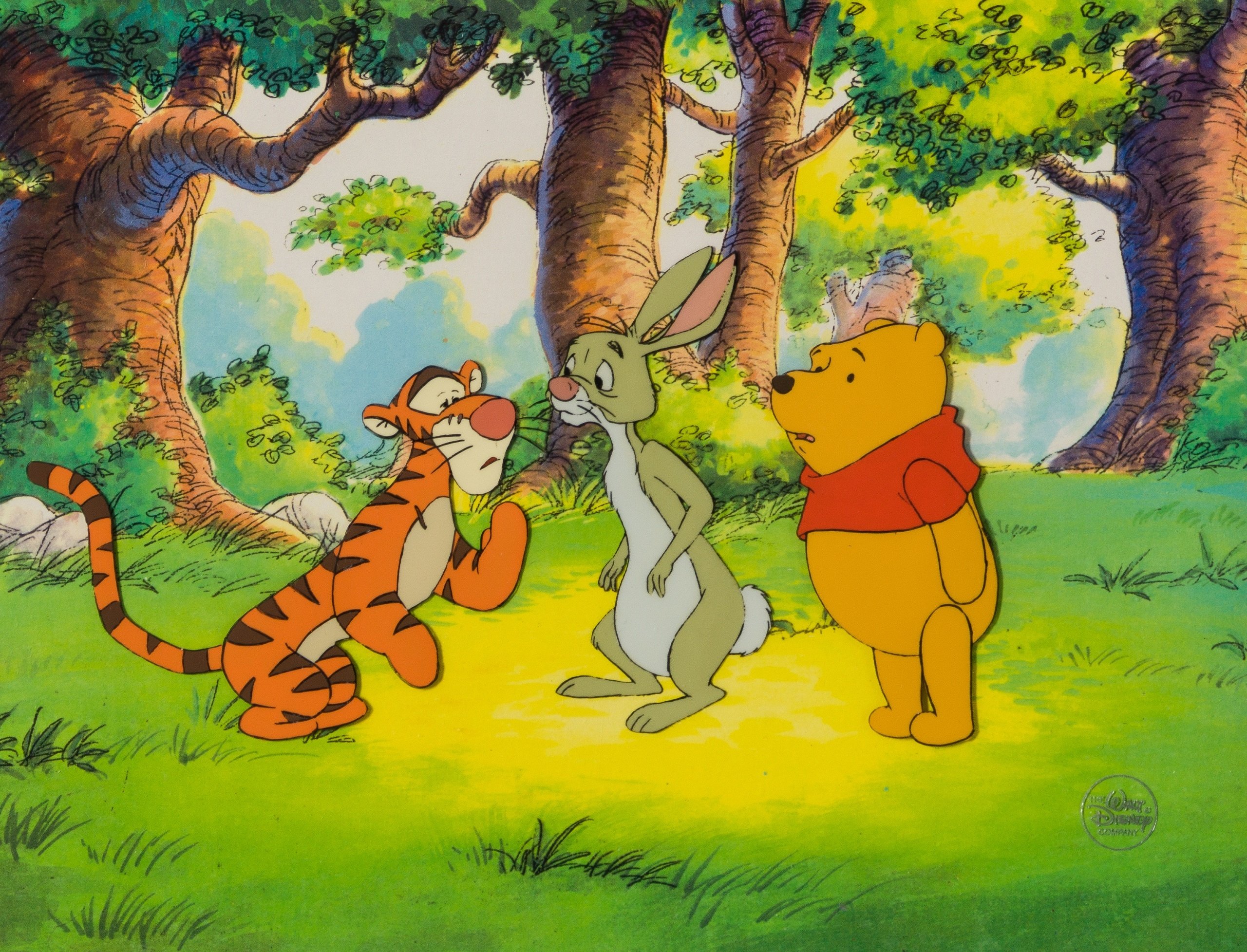 Winnie the Pooh, Rabbit & Tigger OPC | Disney Vintage | Castle Fine Art