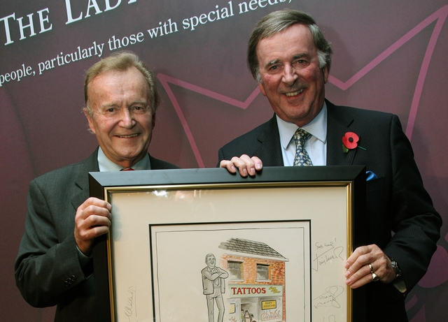Photo   Mac and Sir Terry Wogan at The Lady Taverners Tribute Lunch, 5 November 2010 