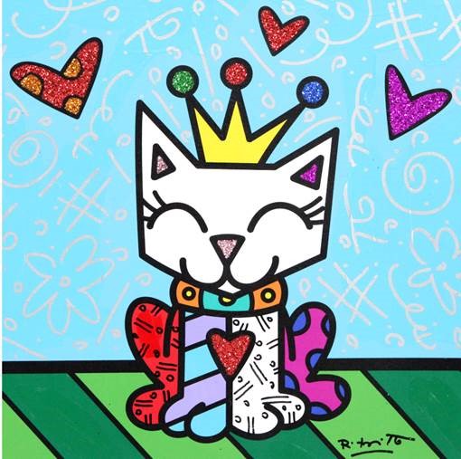 Royal Kat | Romero Britto | Castle Fine Art