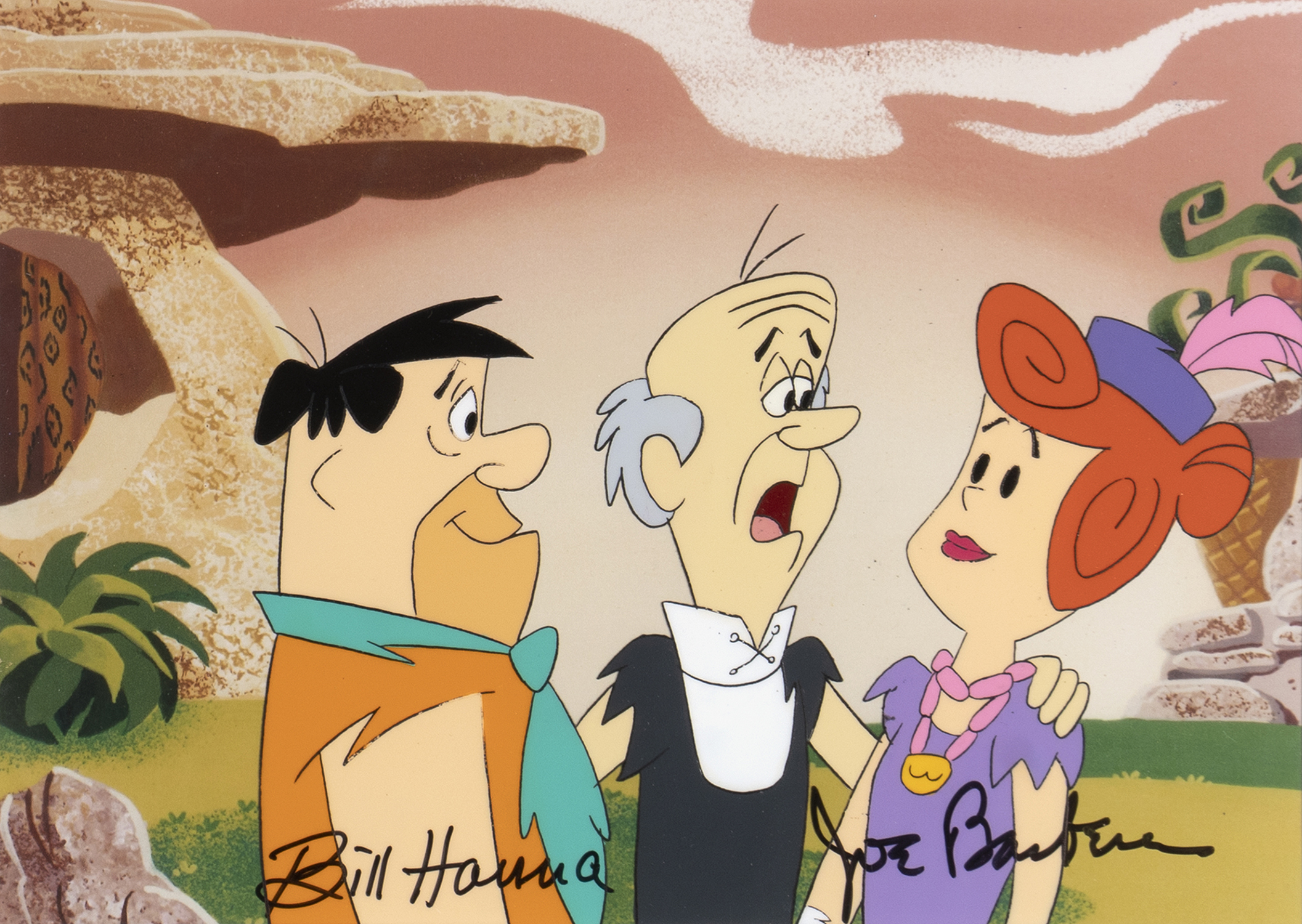 Fred and Wilma (1) OPC w/OPD | Hanna-Barbera | Castle Fine Art