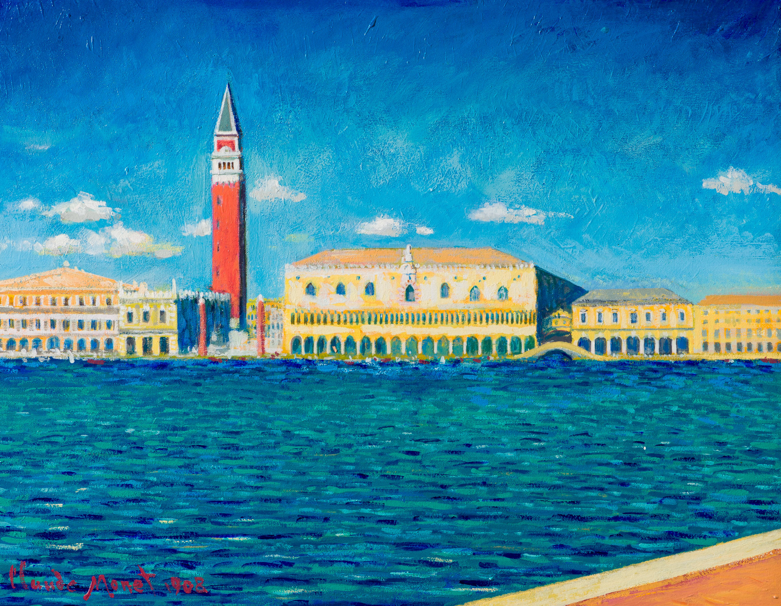 Ducal Palace & Campanile San Marco In The Style Of Claude Monet 1908 ...