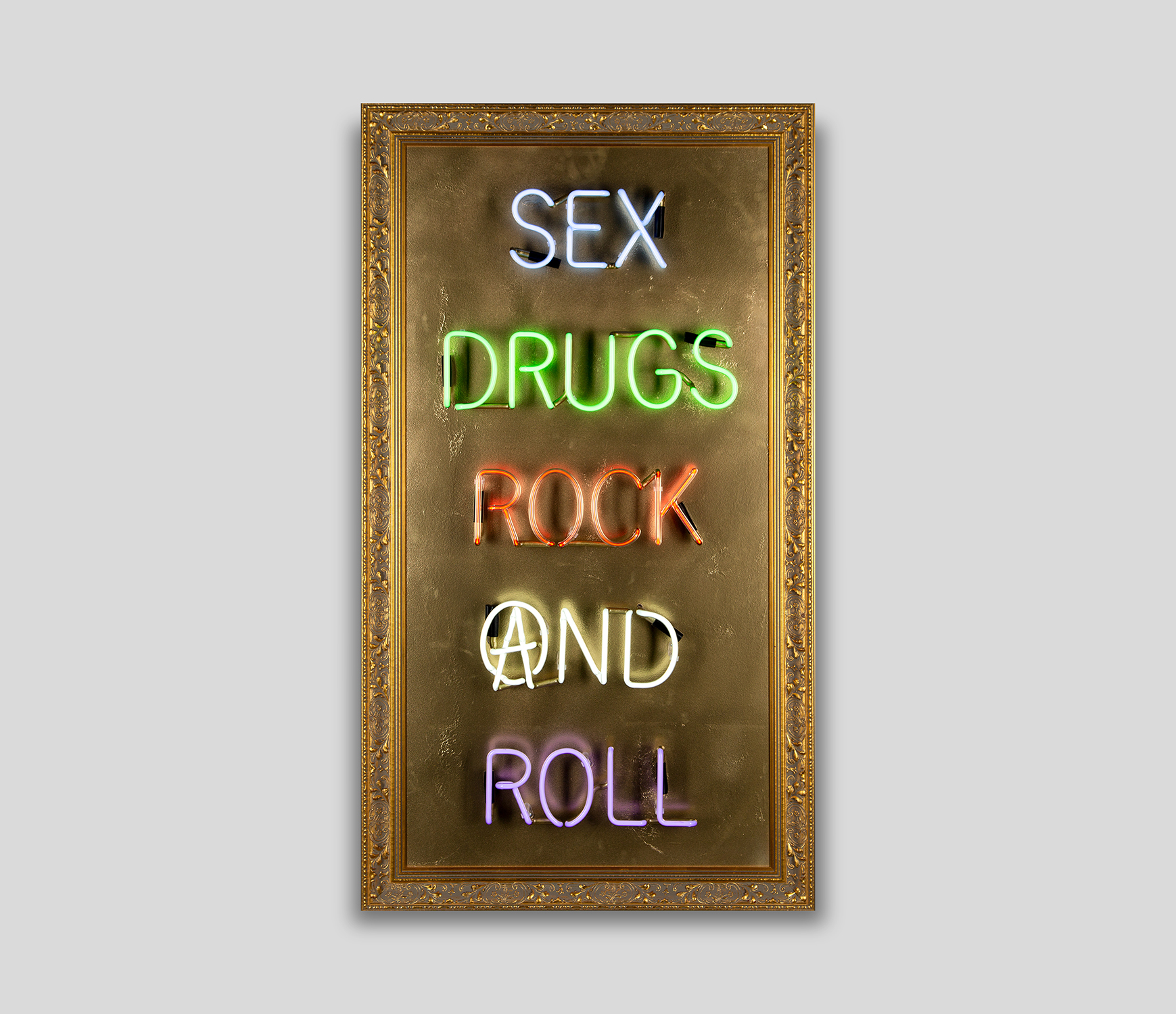 Sex Drugs and Rock n Roll (Gold) (178) | Illuminati Neon | Castle 