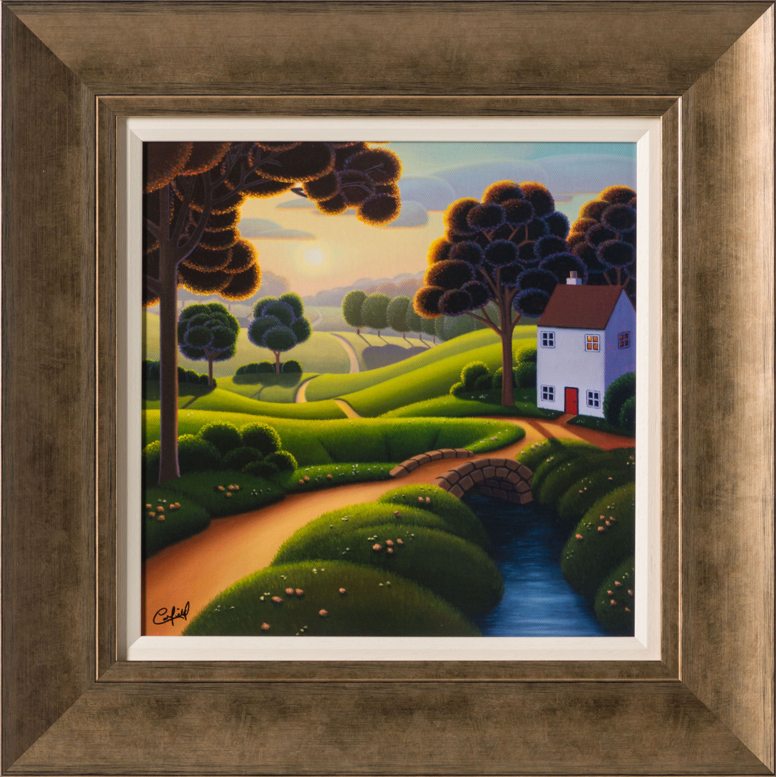 over-the-bridge-and-far-away-paul-corfield-castle-fine-art