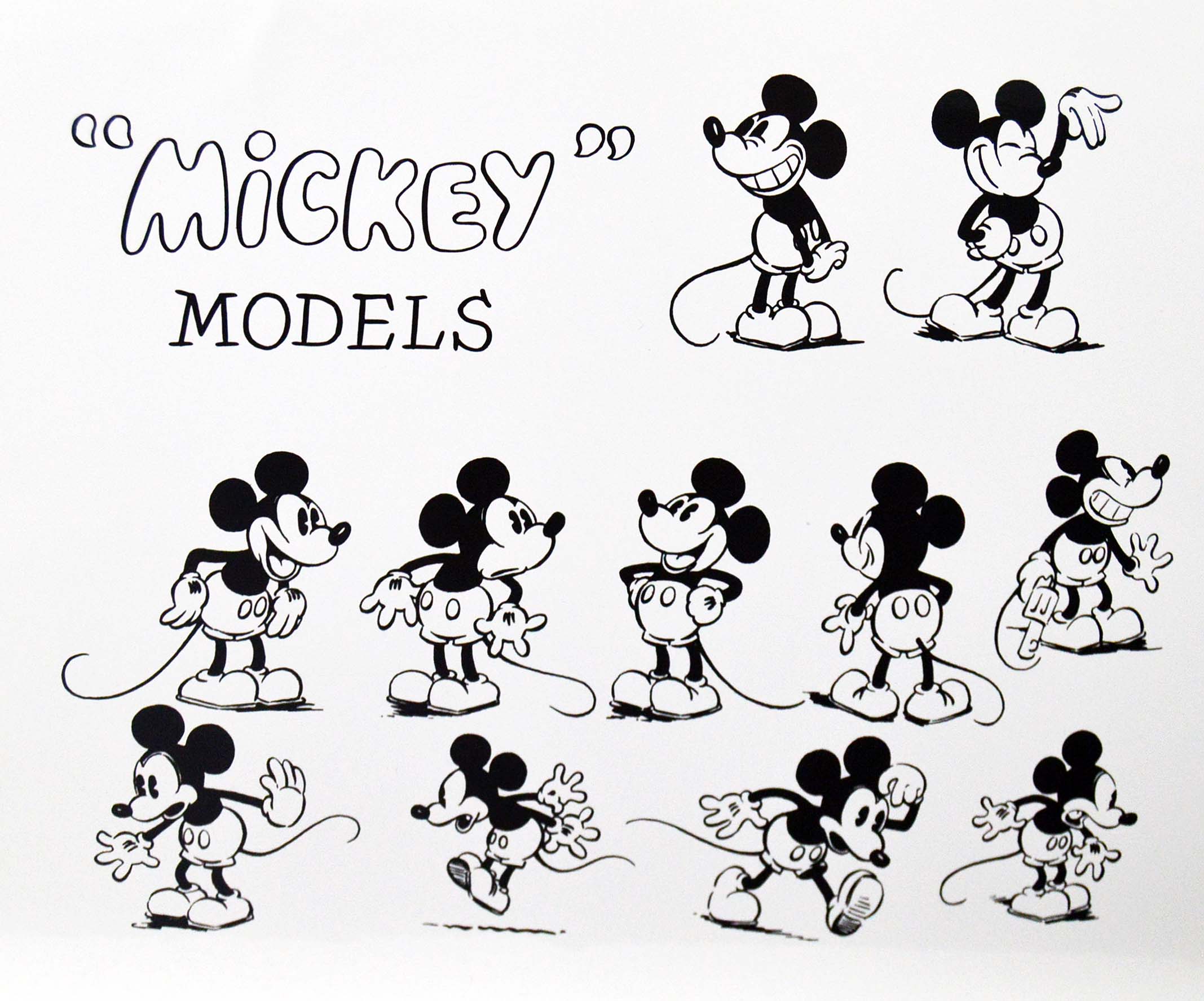 Mickey Mouse Model Sheet Disney Concept Art Disney Animation | Images ...