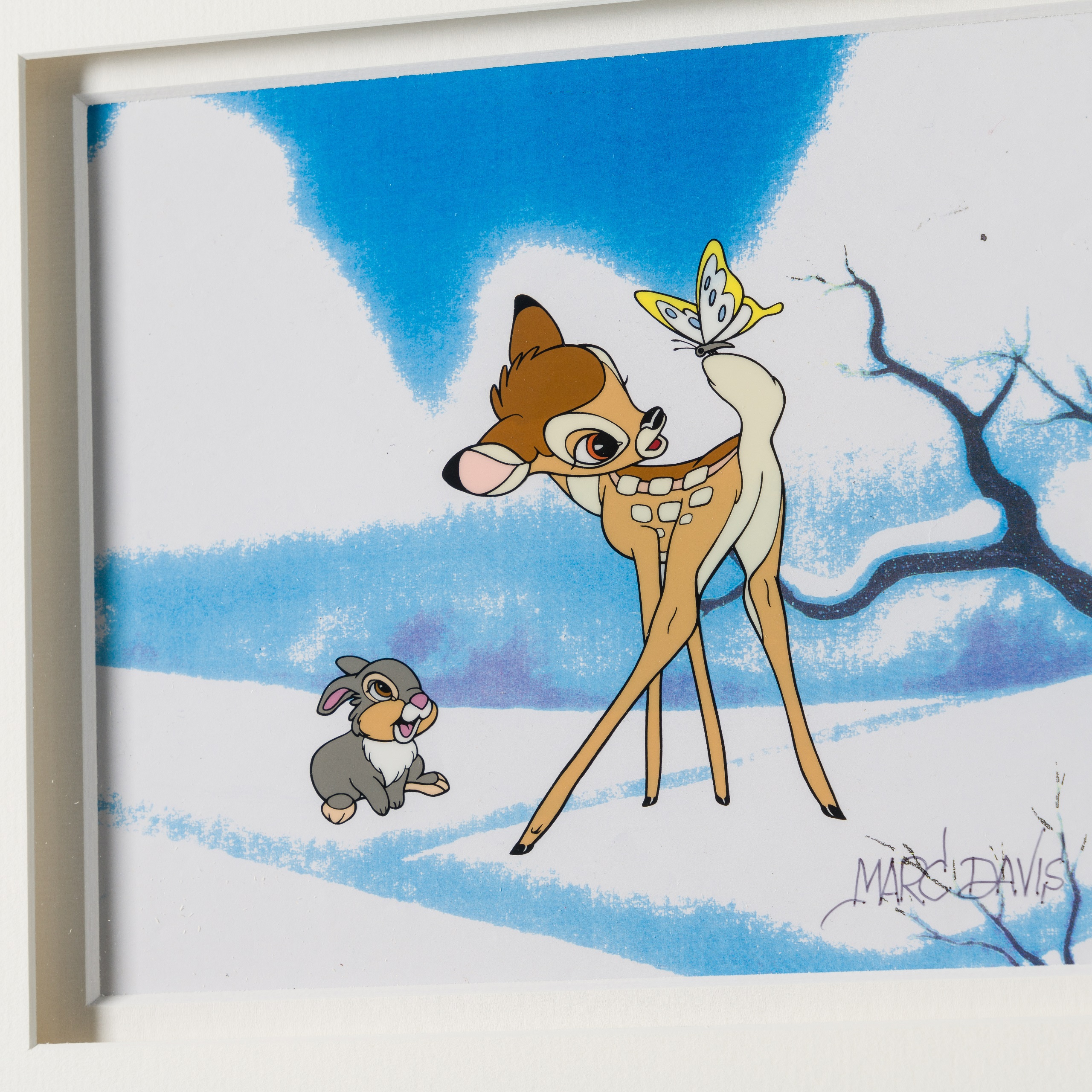 Bambi Thumper Sericel Disney Vintage Castle Fine Art