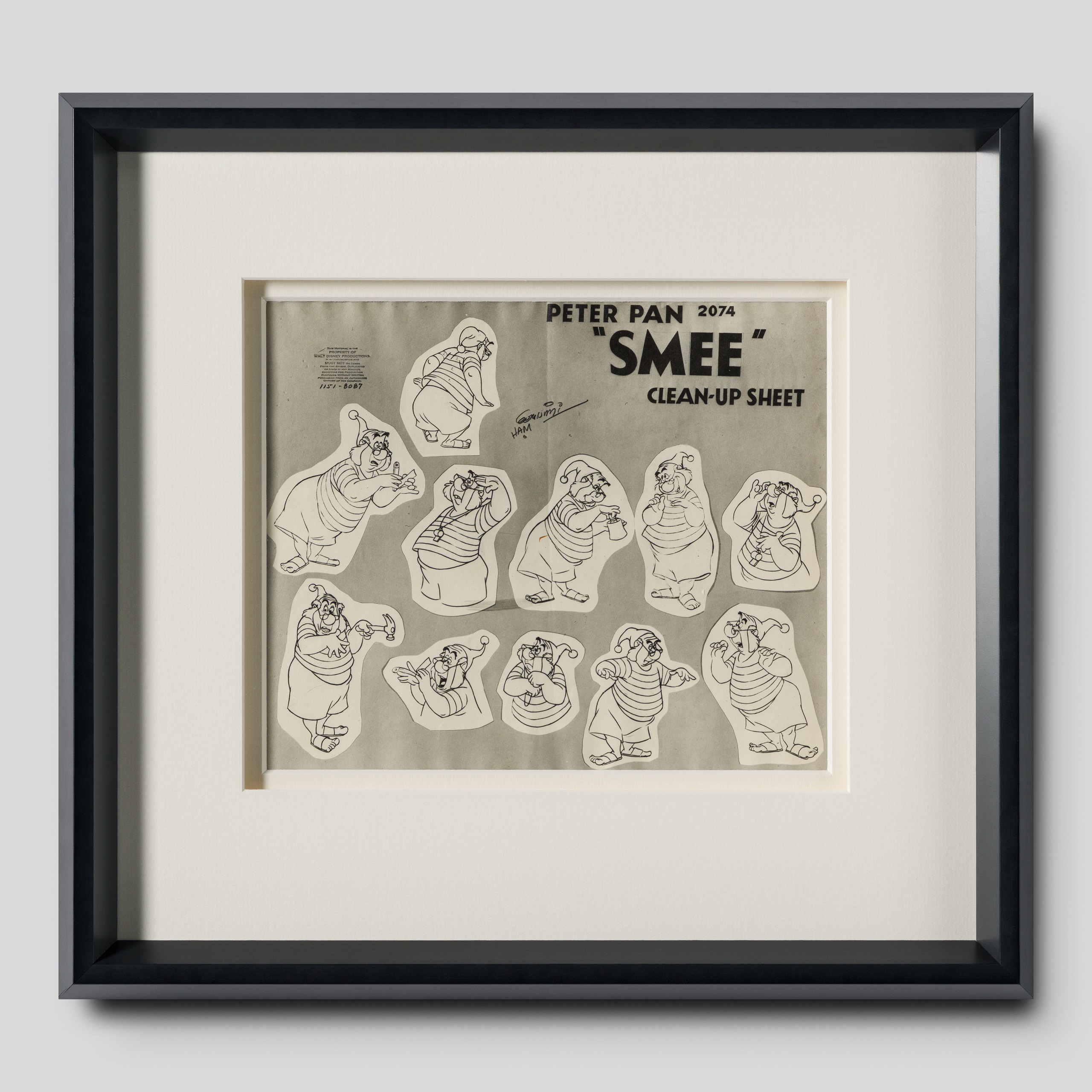 Smee (1) Model Sheet | Disney Vintage | Castle Fine Art