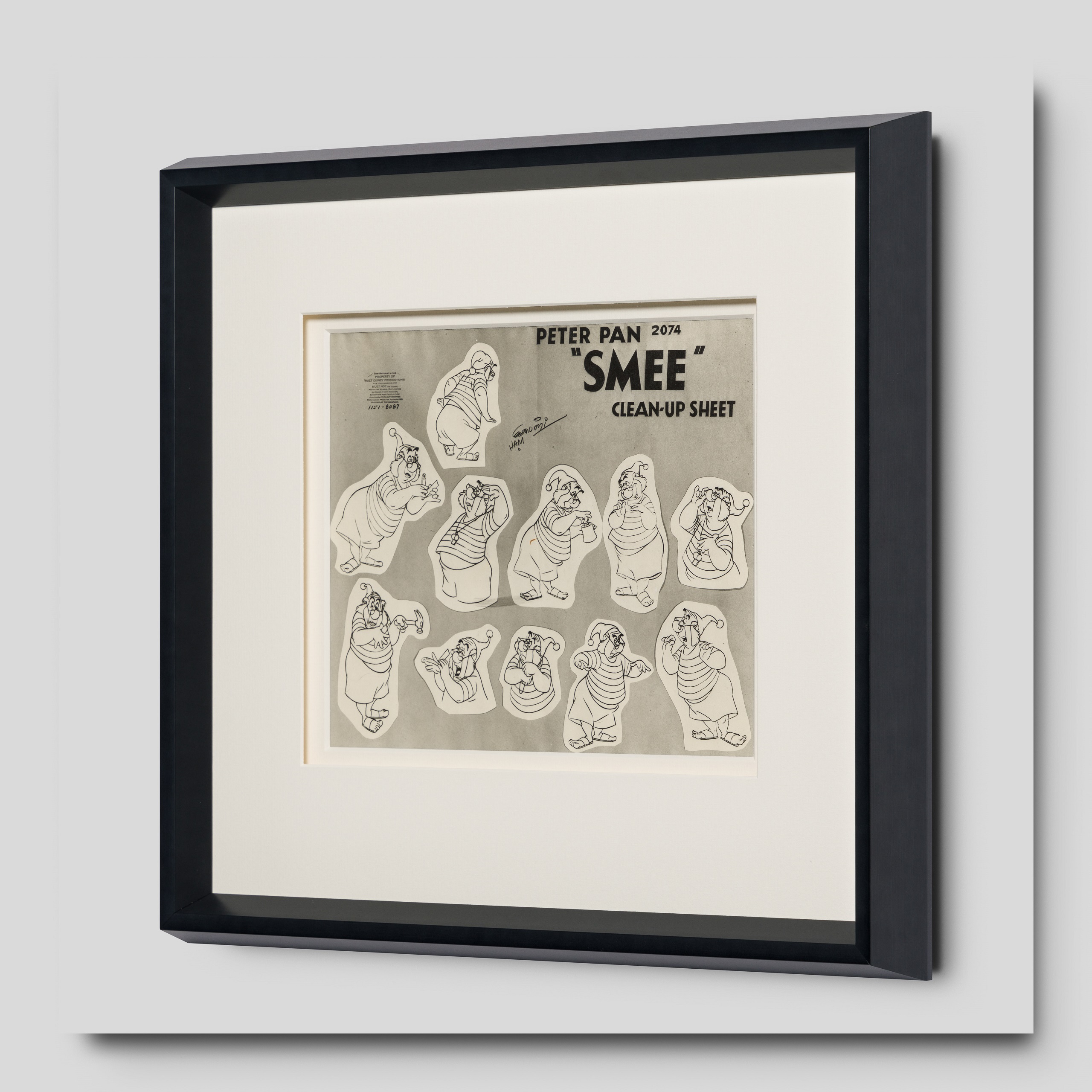 Smee (1) Model Sheet | Disney Vintage | Castle Fine Art