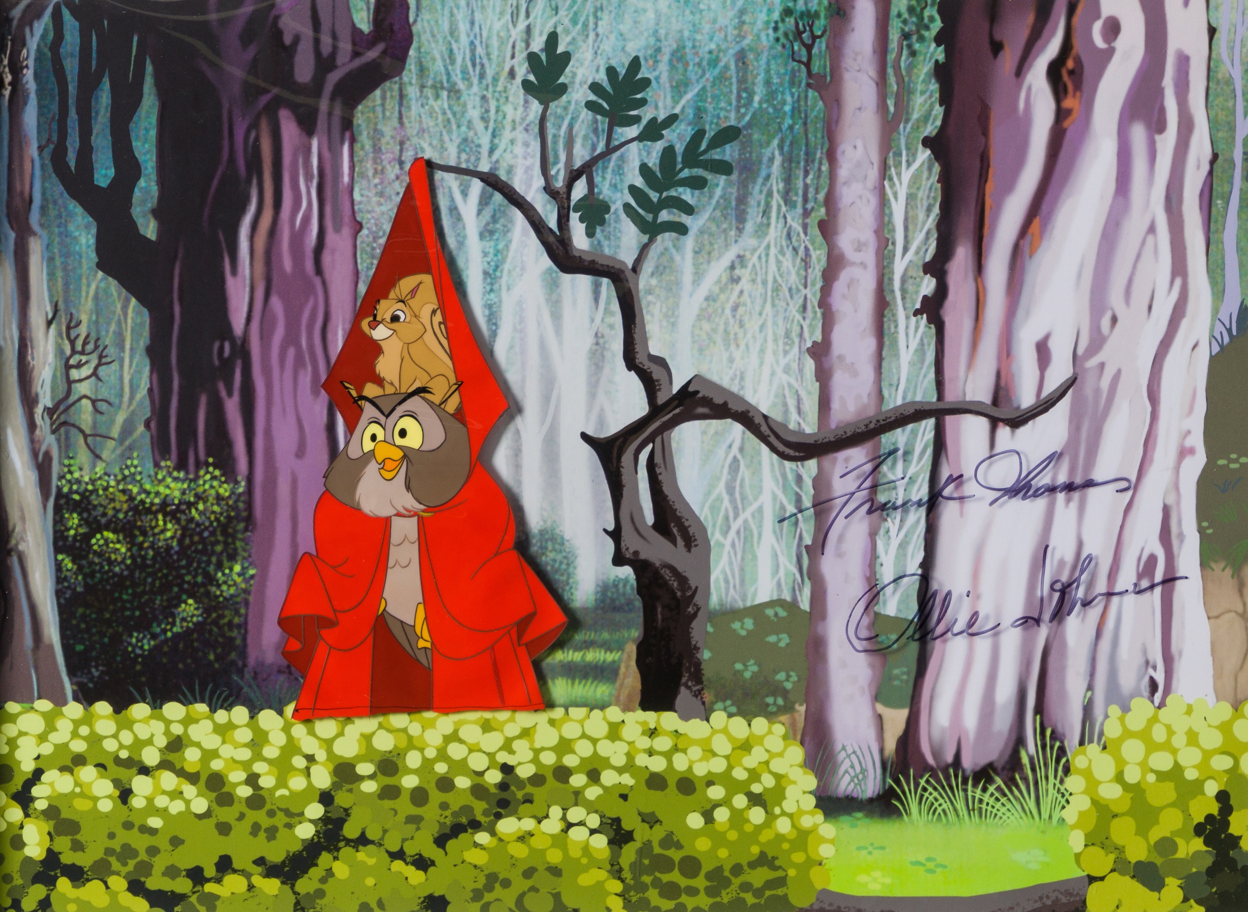 Owl Squirrel From Sleeping Beauty Disney Vintage Castle