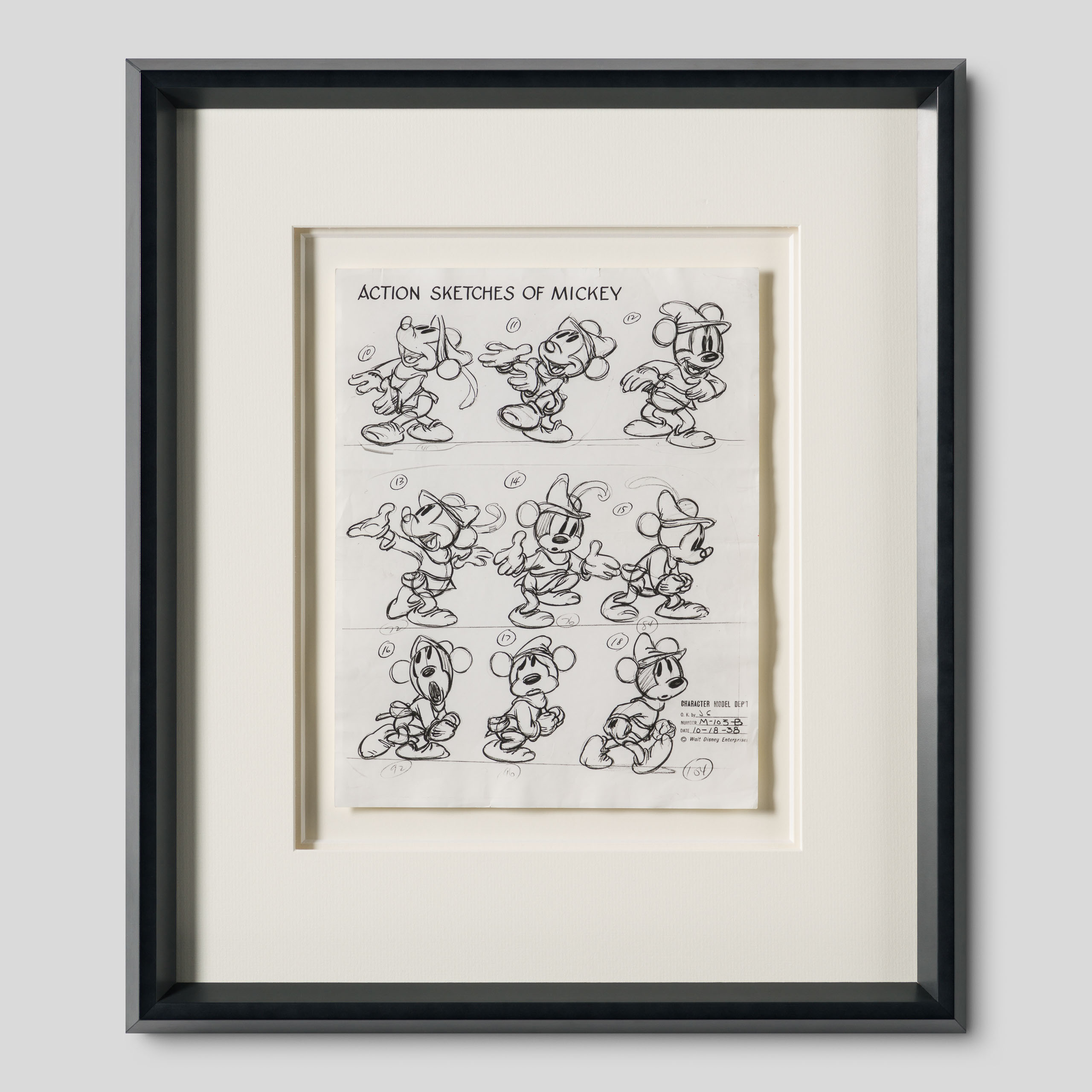 Brave Little Tailor: Mickey Mouse Model Sheet (1938) | Disney Vintage ...