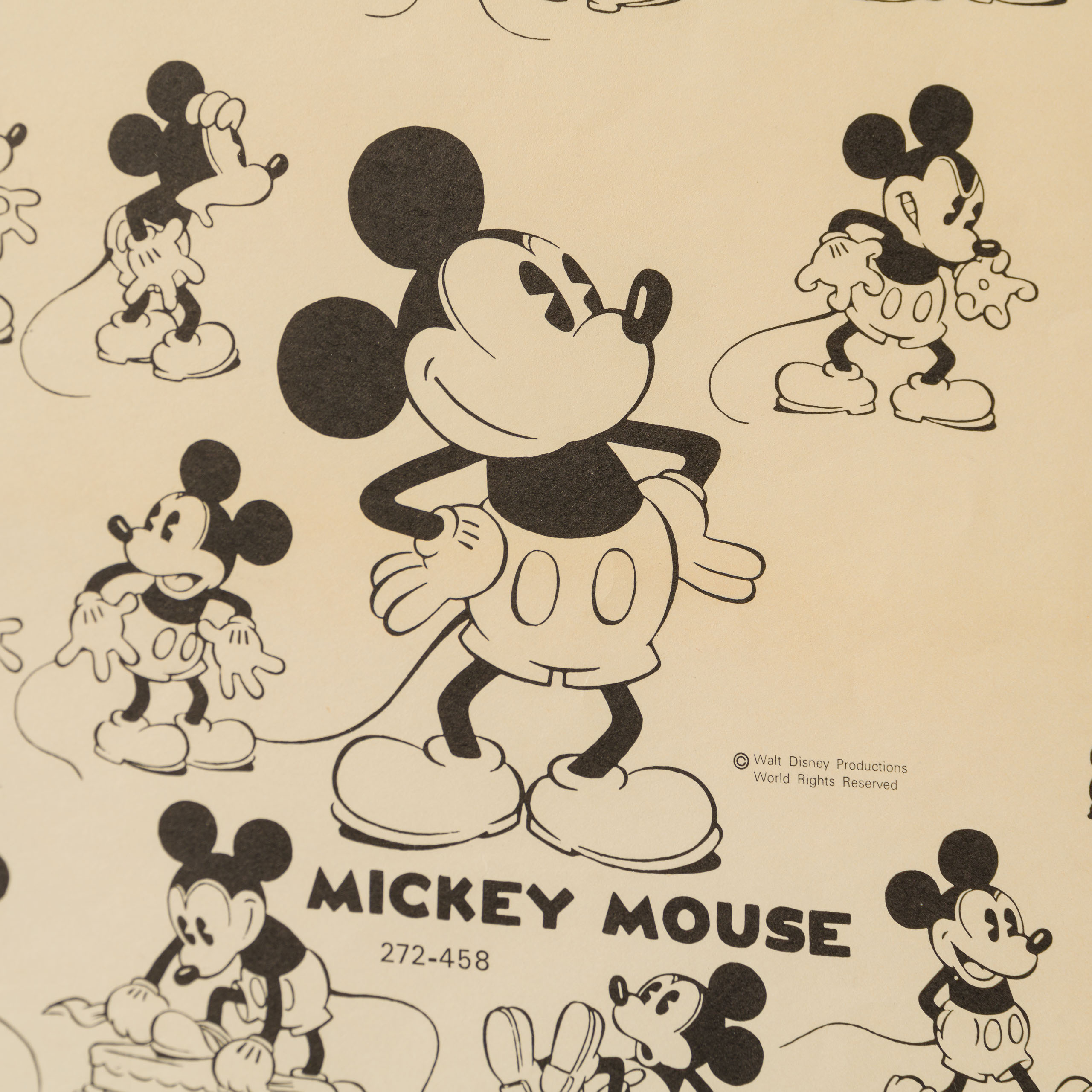 Mickey Mouse Model Sheet (Circa 1930s) | Disney Vintage | Castle Fine Art