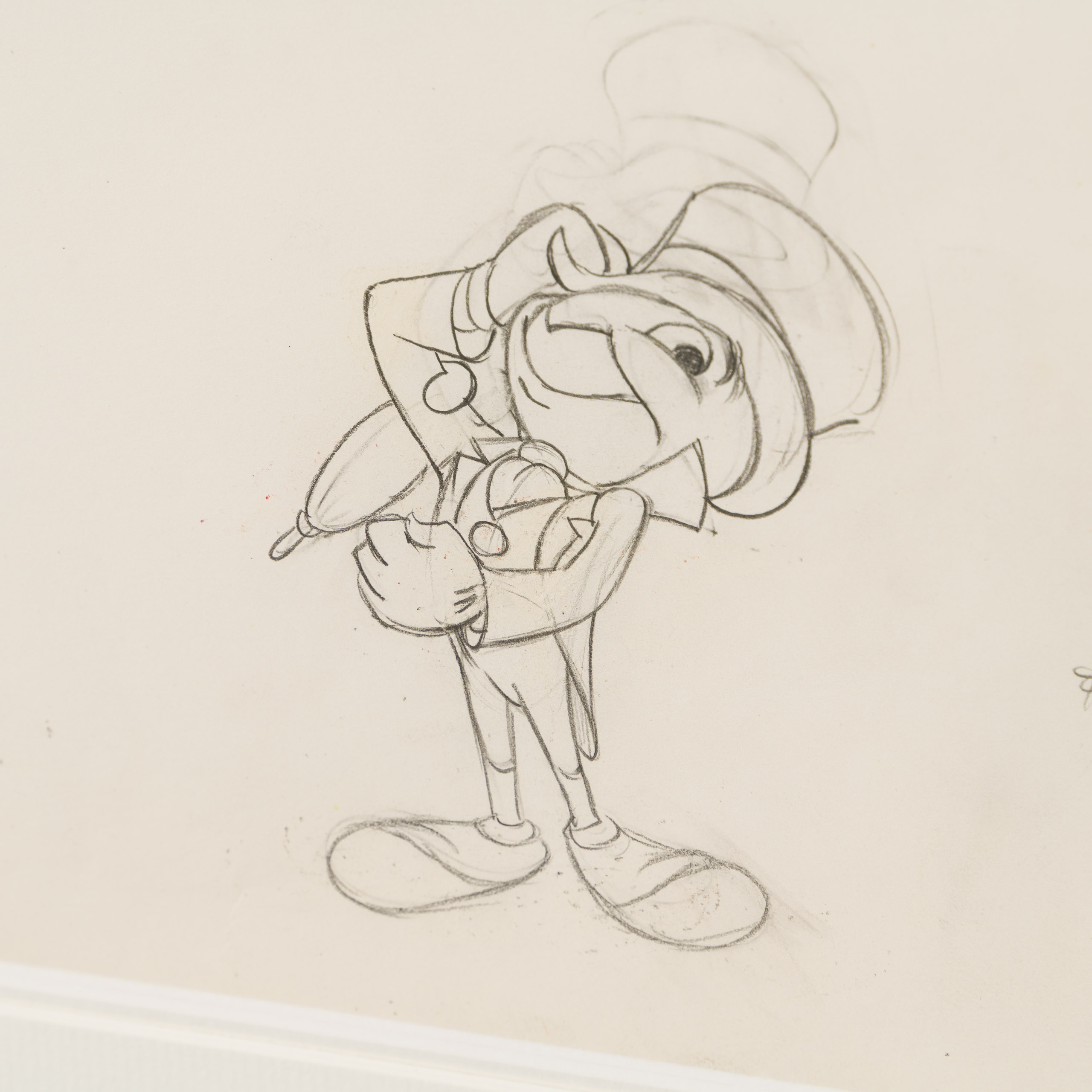 Jiminy Cricket Original Production Cel And Drawing 1 (1970s) signed by ...